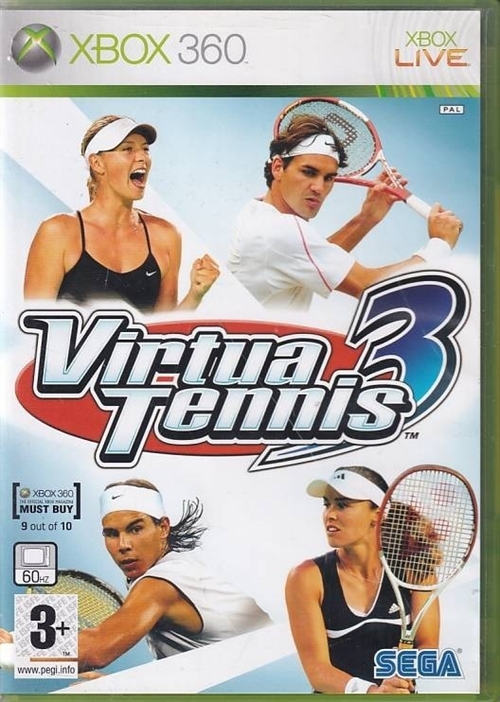 Virtua Tennis 3 - XBOX 360 (B Grade) (Genbrug)